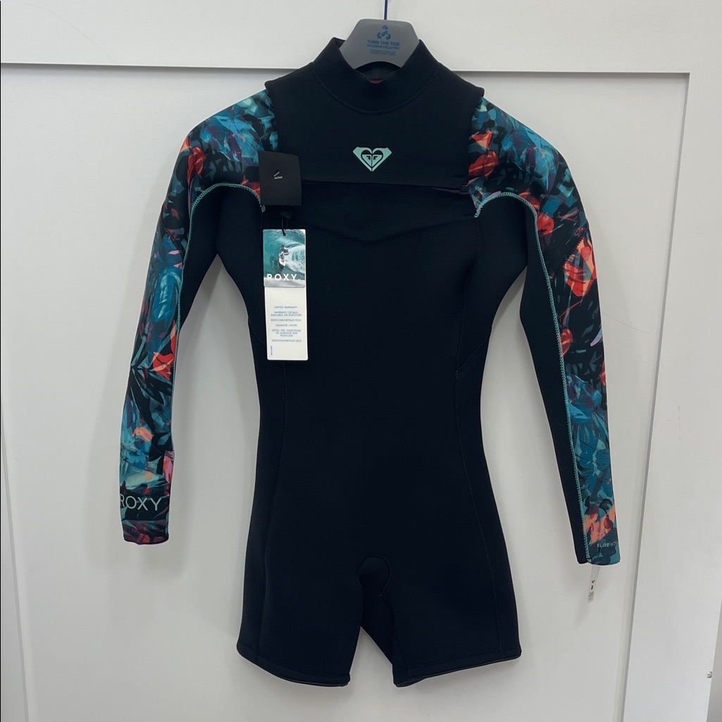 Roxy Womens Front Zip Elite Xtra Stretch 2.5 Wetsuit, Size Us 8